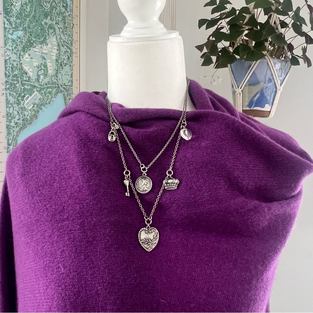 American Eagle Outfitters Silver Charm Necklace